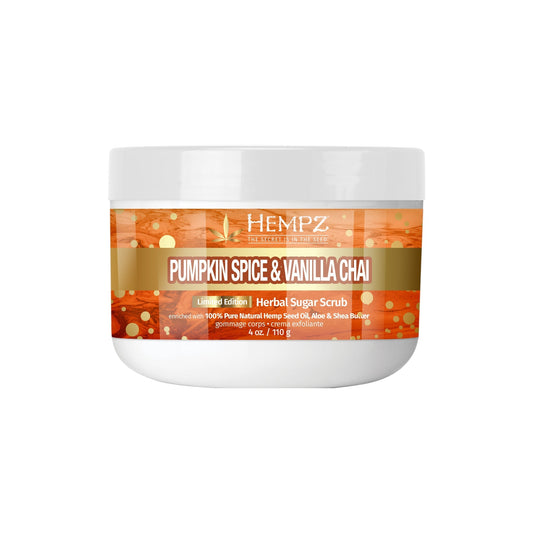 Hempz Shea Sugar Scrub Pumpkin Spice & Vanilla Chai 4oz