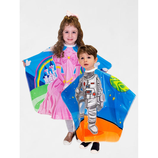 Betty Dain Princess & Astronaut Vinyl Kids Cape 2pk (272)