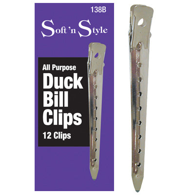 Soft N Style Duck Bill Clips (138B) - 12pk