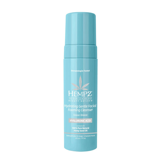 Hempz Hydrating Facial Foaming Cleanser Ocean Breeze 6oz