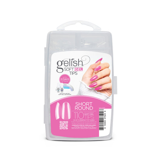 Gelish Soft Gel Tips - Short Round