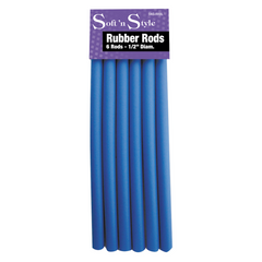 Soft N Style Rubber Rods 1/2" - Blue (SNS-RRBL)