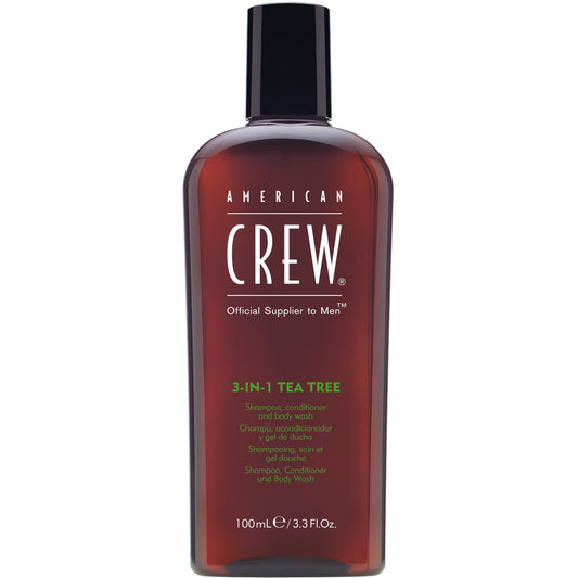 American Crew 3-In-1 Tea Tree Shampoo, Conditioner, Body Wash