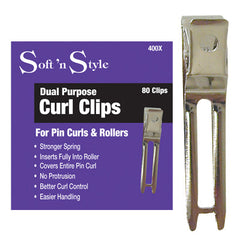 Soft N Style Dual Purpose Curl Clips (400x) - 80pk