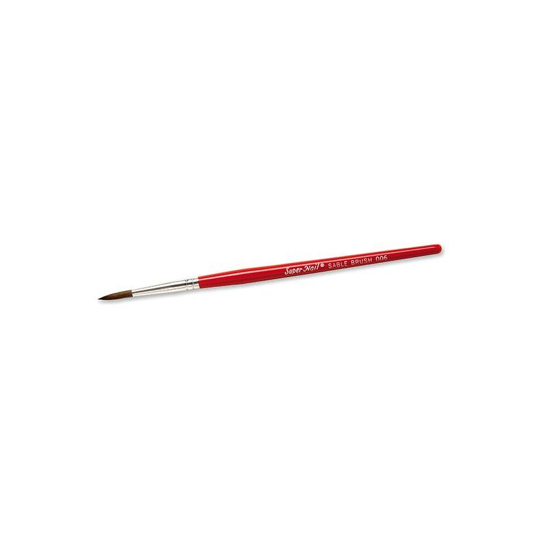 Supernail Round Sable Brush #006