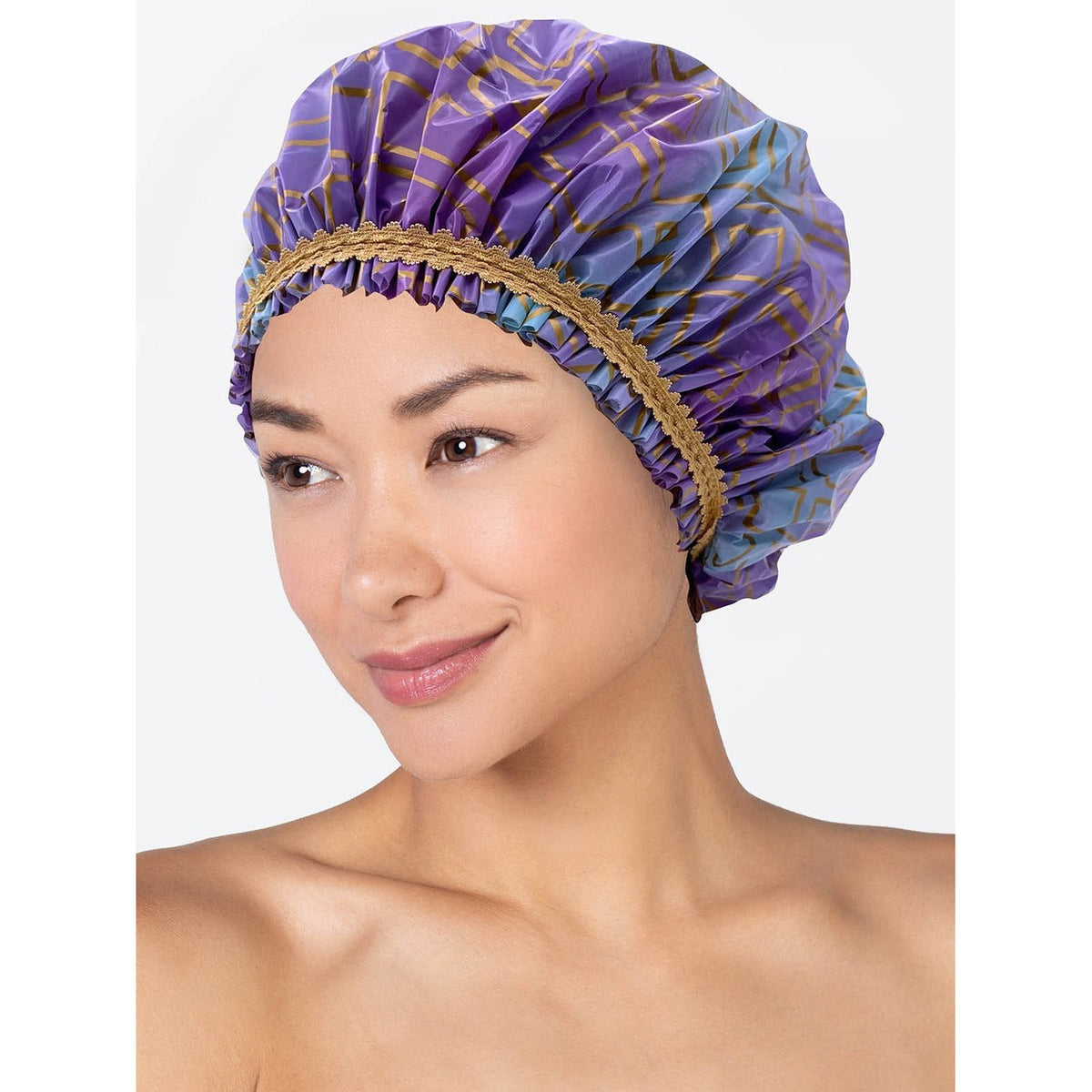 Betty Dain Splash Of Gold Shower Cap