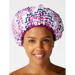 Betty Dain Chic Chevron Shower Cap (5275)