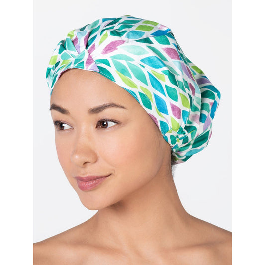 Betty Dain Turban Shower Cap - Aqua Stones