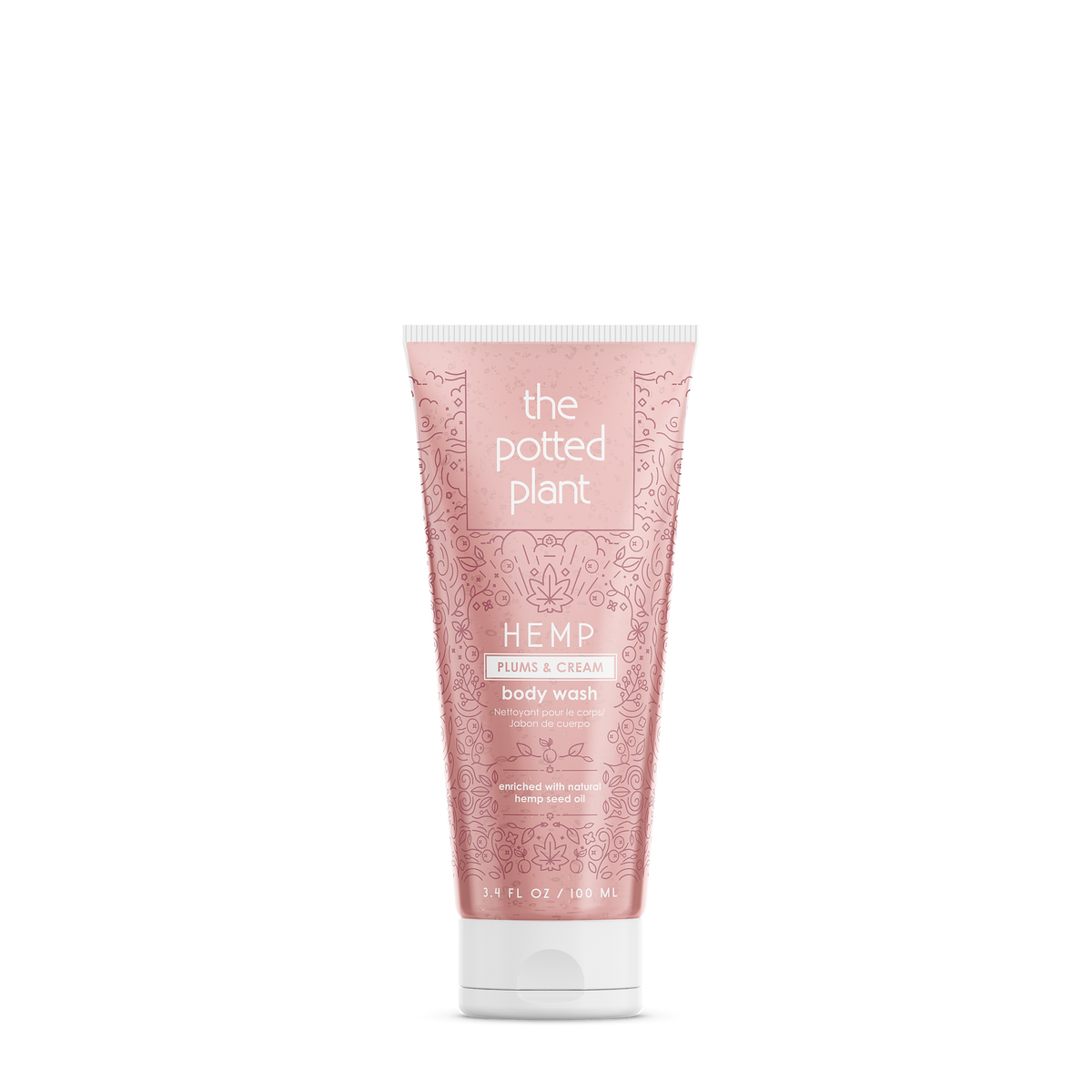 Potted Plant Plums & Cream Body Wash 3.4oz