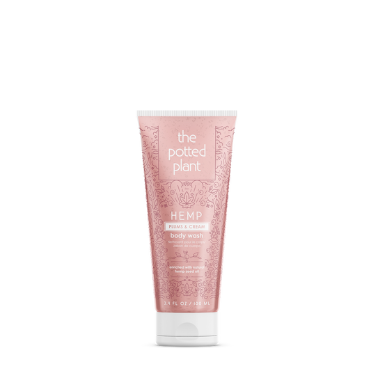 Potted Plant Plums & Cream Body Wash 3.4oz