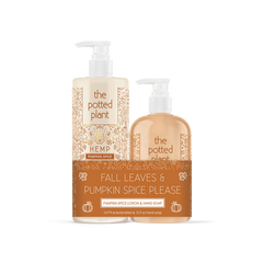 Potted Plant Lotion & Hand Soap Duo - Pumpkin Spice