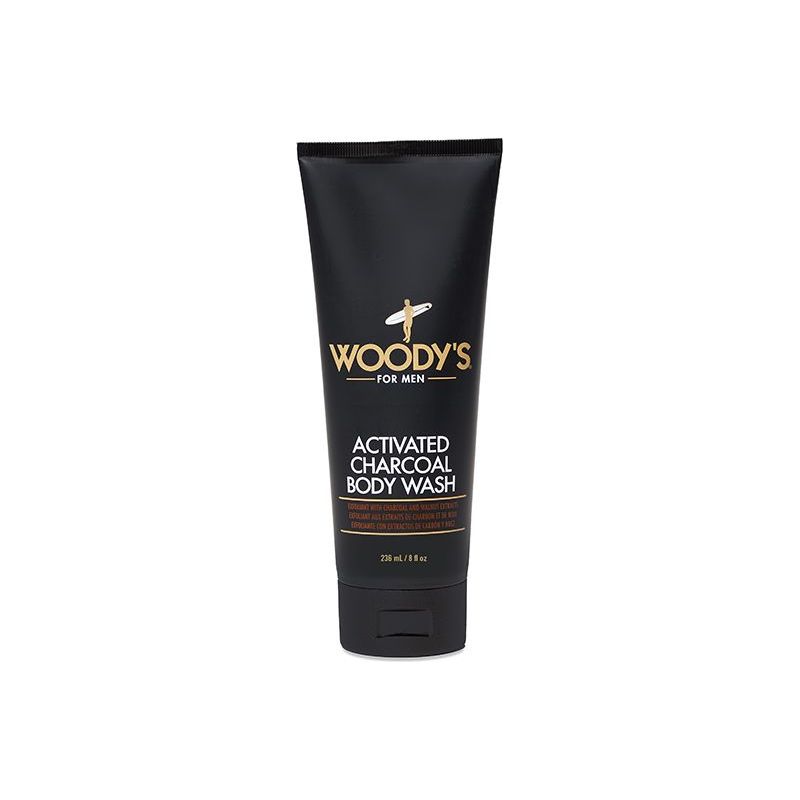 Woodys Activated Charcoal Body Wash (8oz)