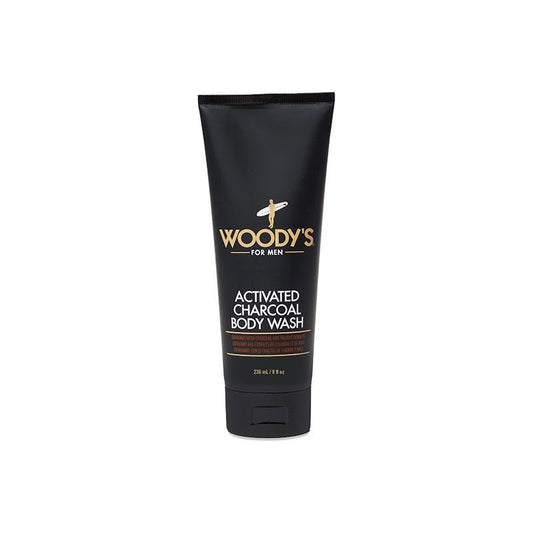 Woodys Activated Charcoal Body Wash (8oz)