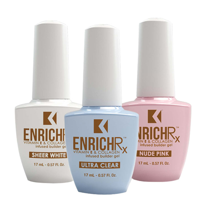 EnrichRx UV/LED Builder Gel - Trio Pack