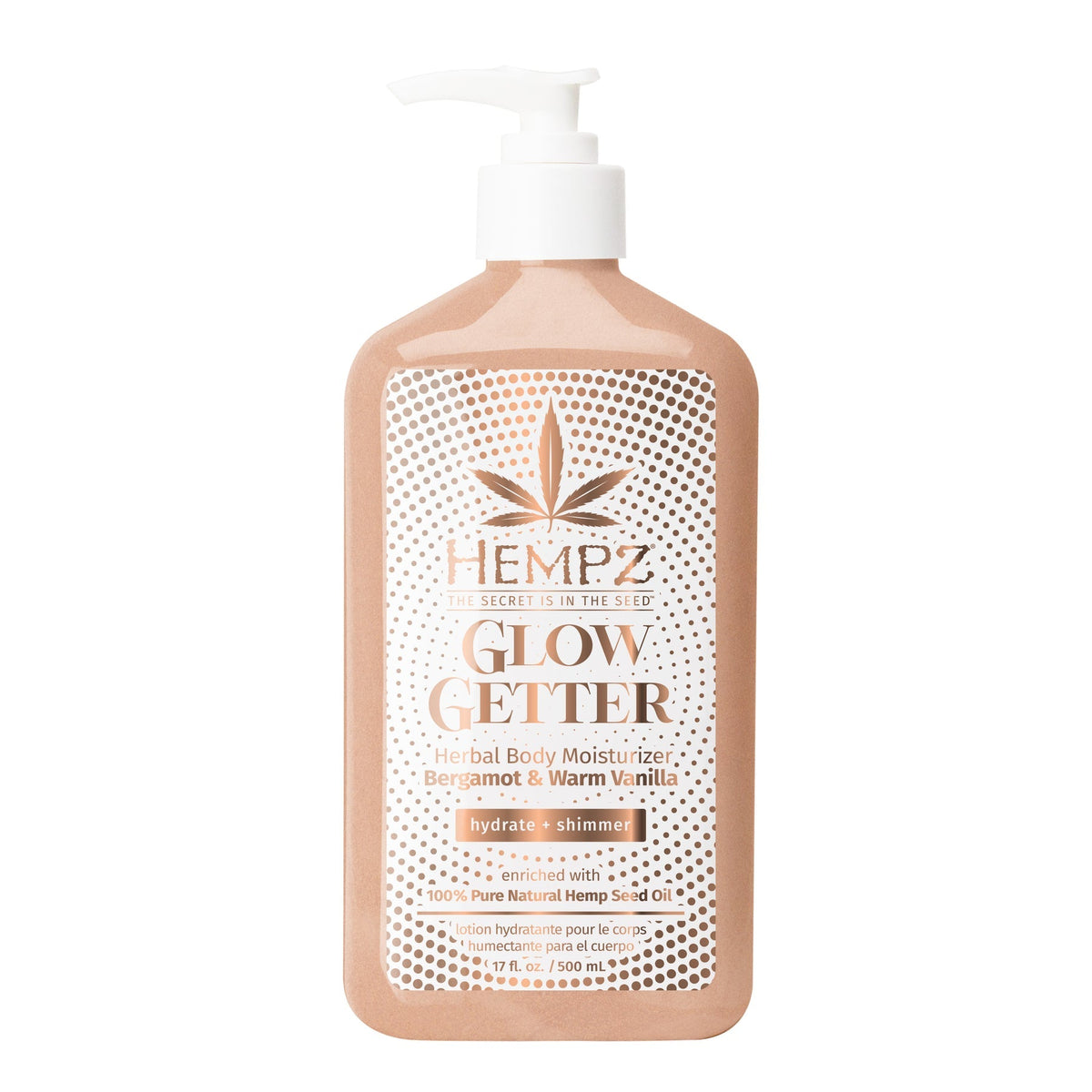 Hempz Glow Getter Body Moisturizer Lotion With Shimmer