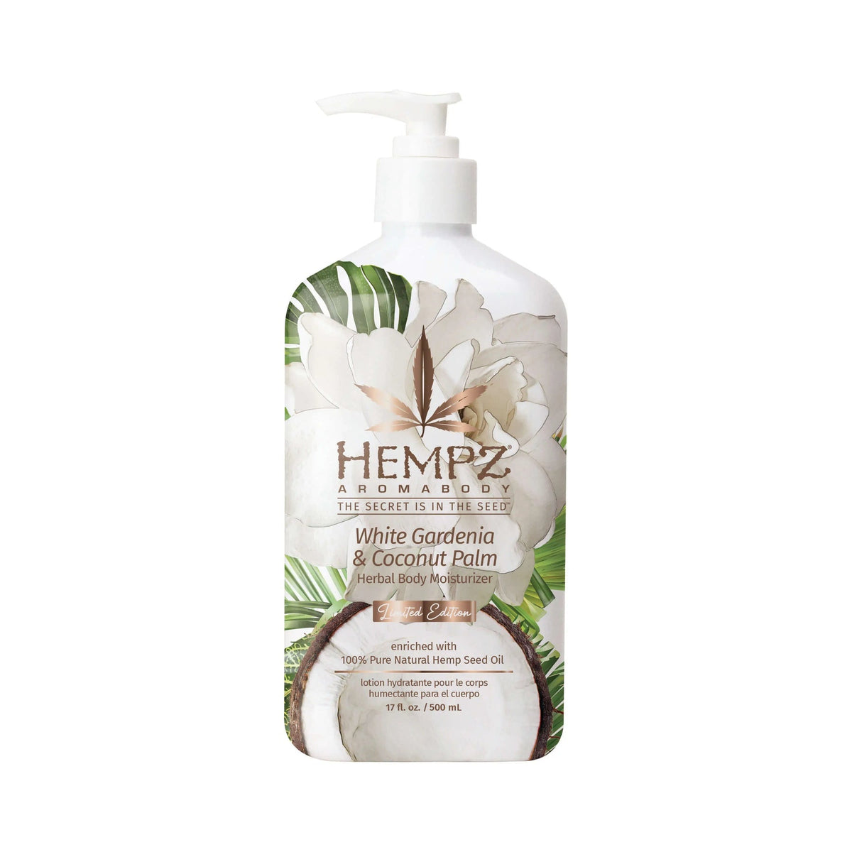 Hempz White Gardenia & Coconut Palm Lotion 17oz