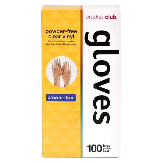 Product Club Disposable Vinyl Gloves - Clear (100pk)