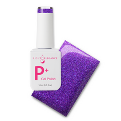 Light Elegance - P+ Amethyst Kiss Glitter Gel Polish (10ml)