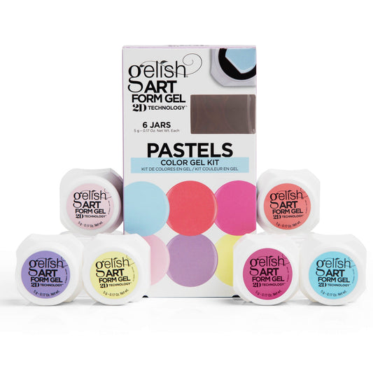 Gelish Art Form Gel - Pastel Color Gel Kit 6pk