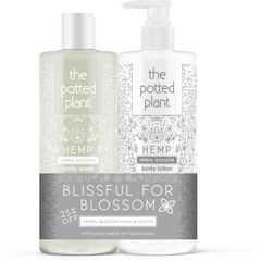 Potted Plant Lotion + Body Wash Duo 16.9oz - Herbal Blossom