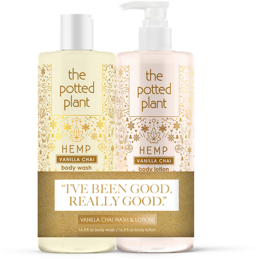 Potted Plant Lotion + Body Wash Duo 16.9oz - Vanilla Chai