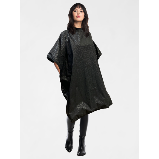 Betty Dain Black Jaguar Bleach Proof All-Purpose Cape (570-BLK)