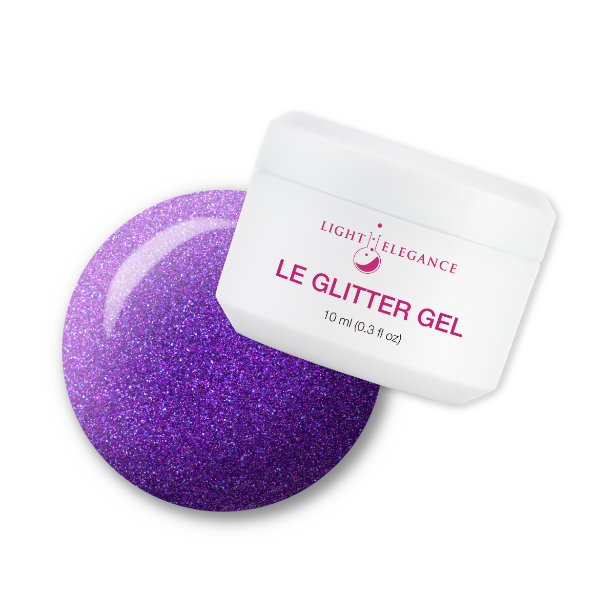 Light Elegance - Amethyst Kiss Glitter Gel - 10ml