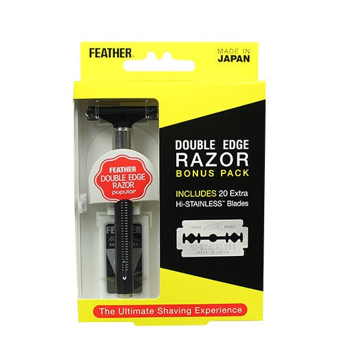 Feather Double Edge Safety Razor Bonus Pack