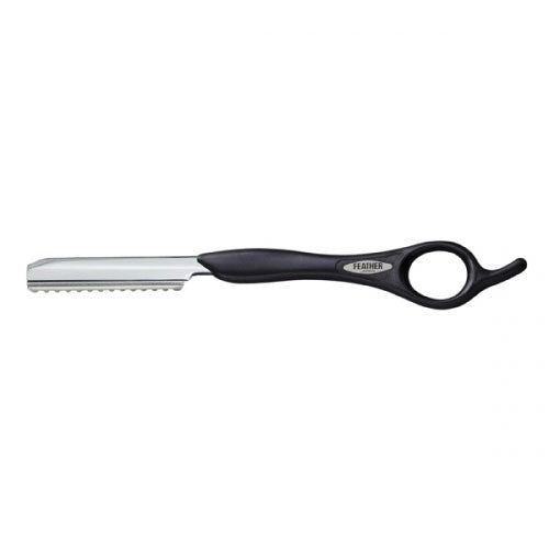 Feather Styling Razor Black Handle