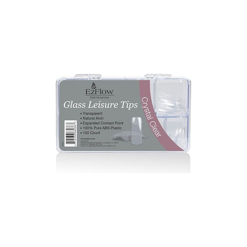 EzFlow Leisure Nail Tips - Crystal Clear 100ct