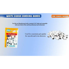 Medicool White Zebra Sanding Bands 100pk